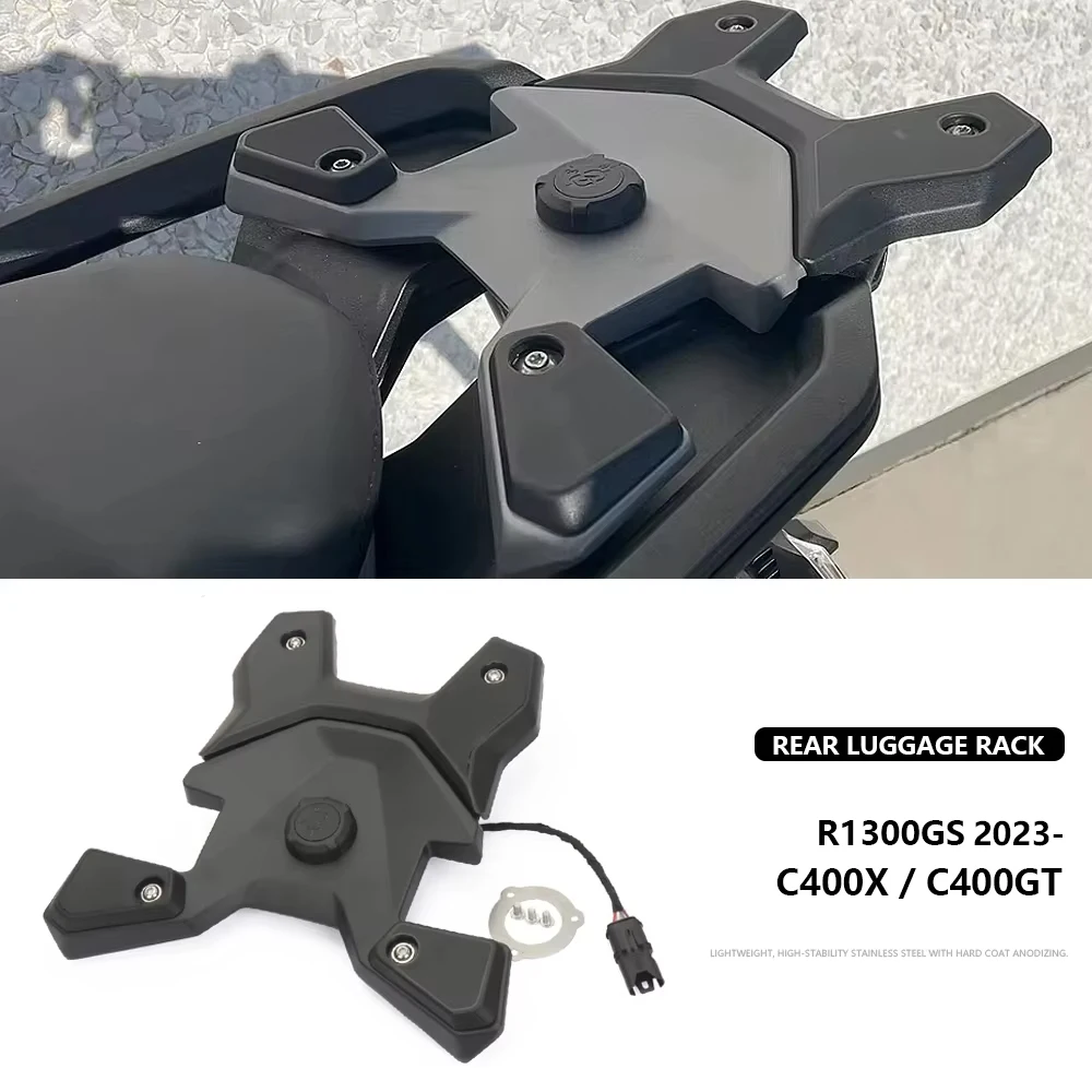 Motorcycle Rear Luggage Rack USB interface For BMW C400GT C400X 2025 Accessories R1300GS R 1300 GS GS1300 Storage Box Support
Motorcycle Rear Luggage Rack USB interface For BMW C400GT C400X 2025 Accessories R1300GS R 1300 GS GS1300 Storage Box Support