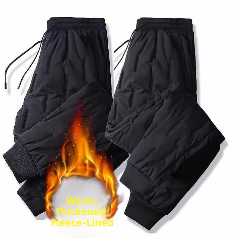 Men's down Filled Thiened Cotton Pants Winter Outdoor Wear Windproof Coldproof Warm Casual Trousers Fce Lined Loose Fit
Men's down Filled Thiened Cotton Pants Winter Outdoor Wear Windproof Coldproof Warm Casual Trousers Fce Lined Loose Fit