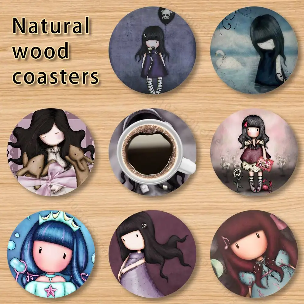 S-Santoro G-Gorjuss wooden anti-slip coasters, suitable for home office and living room decoration
S-Santoro G-Gorjuss wooden anti-slip coasters, suitable for home office and living room decoration