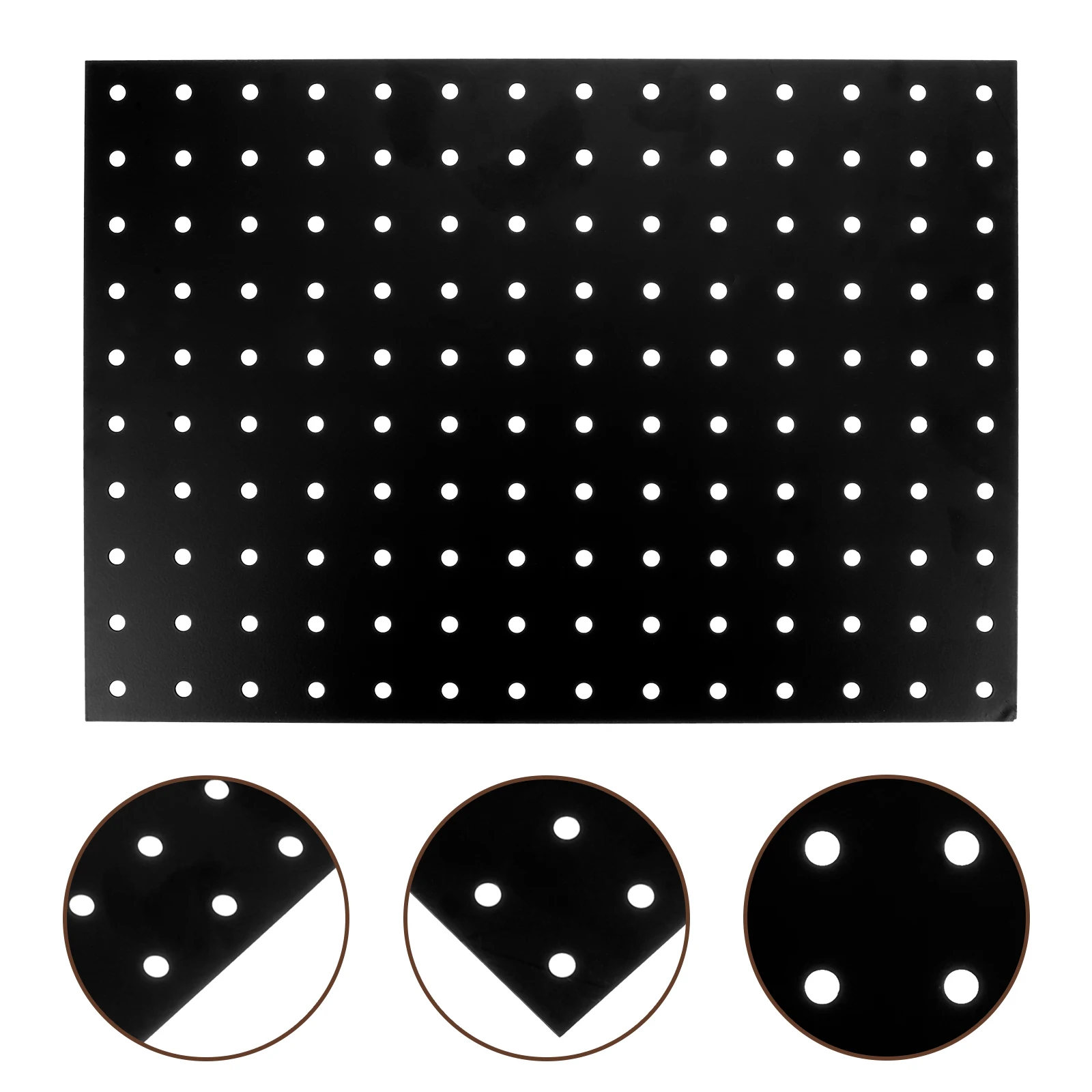 Metal Pegboard 35.6x25cm Black Single Pegboard Panel Perforated Wall Organizer for Garage Workshop Storage Display
Metal Pegboard 35.6x25cm Black Single Pegboard Panel Perforated Wall Organizer for Garage Workshop Storage Display