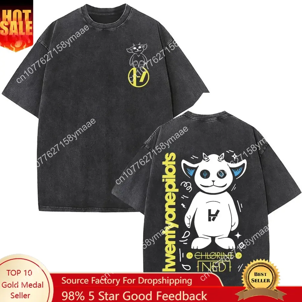 Twenty One Pilots Vintage Washed T-shirt Women Men Fashion Hip Hop T-shirts Cotton Casual Oversized T Shirt Streetwear Tops Tees
Twenty One Pilots Vintage Washed T-shirt Women Men Fashion Hip Hop T-shirts Cotton Casual Oversized T Shirt Streetwear Tops Tees