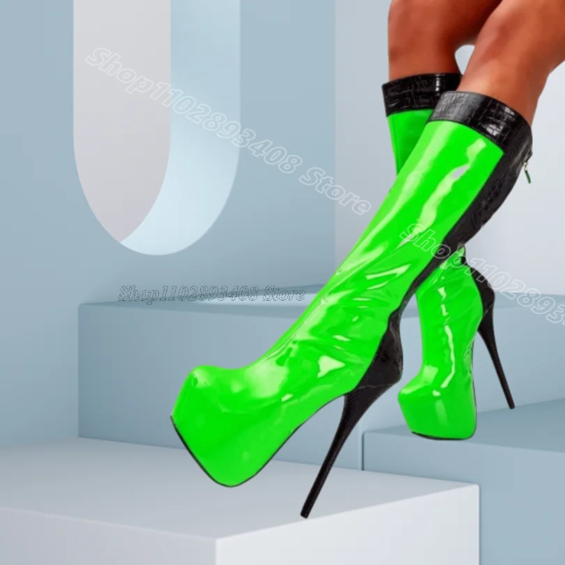 Bicolor Round Toe Stiletto Boots Back Zipper British Style Fashion Party Dress Design for Women Boots 2025 Zapatos Para Mujere 
Bicolor Round Toe Stiletto Boots Back Zipper British Style Fashion Party Dress Design for Women Boots 2025 Zapatos Para Mujere
