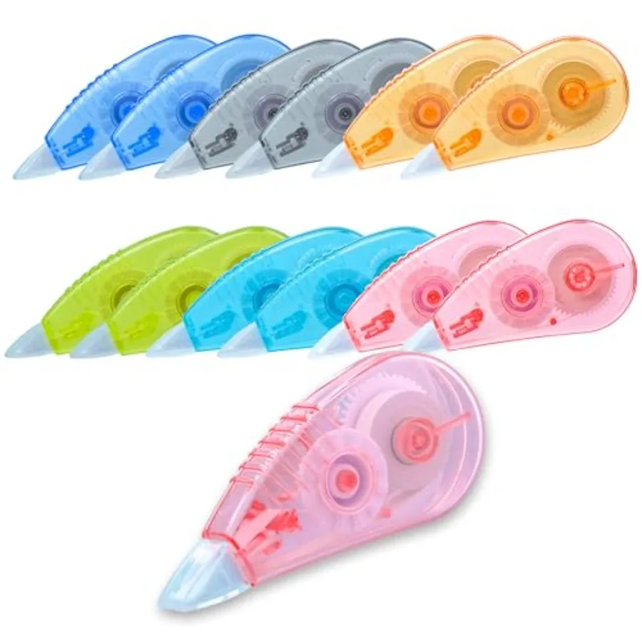 White Correction Tape, 12 Pack, 13.13 Feet Correction Tape for School And Office, Easy To Use Applicator for Instant Correction
White Correction Tape, 12 Pack, 13.13 Feet Correction Tape for School And Office, Easy To Use Applicator for Instant Correction