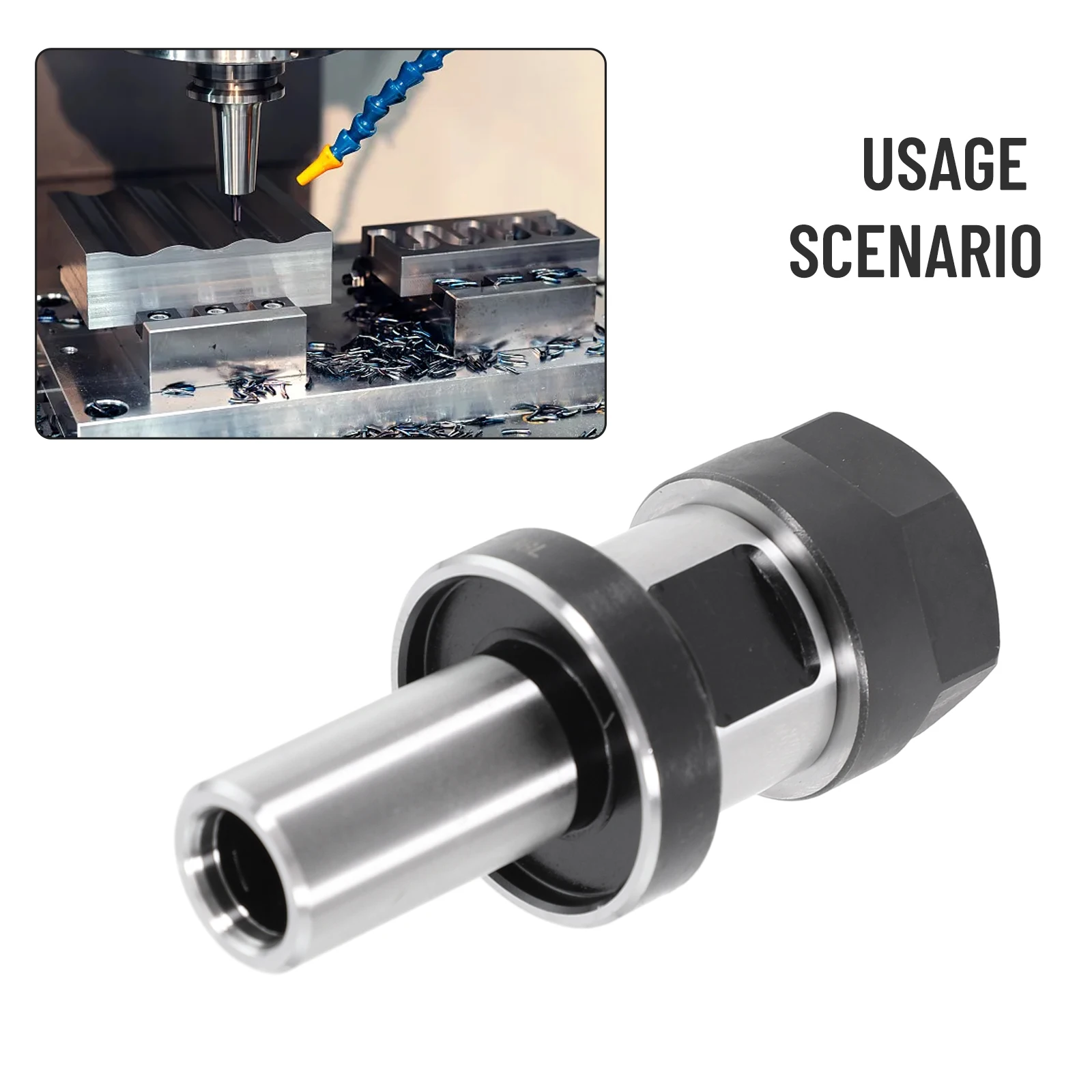 ER20 Collet Chuck Tool Holder for TTS Featuring 3/4 Inch Straight Shank and 1 38 Length for Reliable Tool Holding
ER20 Collet Chuck Tool Holder for TTS Featuring 3/4 Inch Straight Shank and 1 38 Length for Reliable Tool Holding