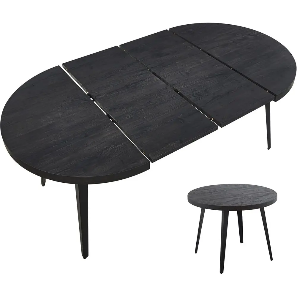 Large Oval Wood Dining Table for 4-6, Suitable for Kitchen or Conference Room, Black
Large Oval Wood Dining Table for 4-6, Suitable for Kitchen or Conference Room, Black