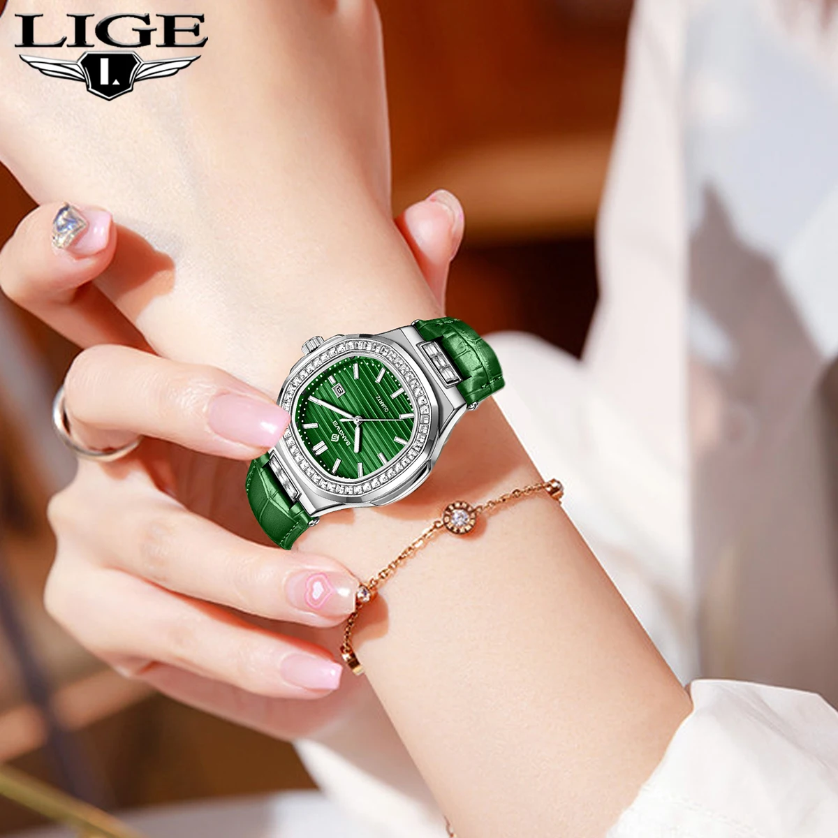 BANGWEI New Fashion Elegant Luxury Quartz Woman Watch Simple Dial Diamond Retro Leather Date Waterproof Luminous Women's Watche
BANGWEI New Fashion Elegant Luxury Quartz Woman Watch Simple Dial Diamond Retro Leather Date Waterproof Luminous Women's Watche
