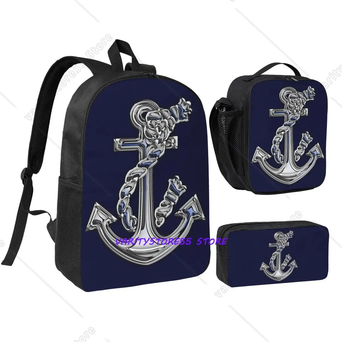 Style Nautical Rope Anchor Applique Backpack BookBag School Bag Shoulder Bags 3ps Insulated Lunch Bag Pencil Case
Style Nautical Rope Anchor Applique Backpack BookBag School Bag Shoulder Bags 3ps Insulated Lunch Bag Pencil Case