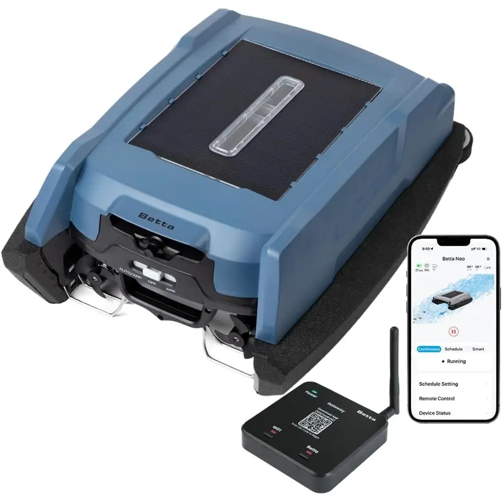 App-Controlled Robotic Pool Skimmer with Long-Range Gateway, Weather-Adaptive Cleaning, Dual Charging, Suitable for Both In-Grou
App-Controlled Robotic Pool Skimmer with Long-Range Gateway, Weather-Adaptive Cleaning, Dual Charging, Suitable for Both In-Grou
