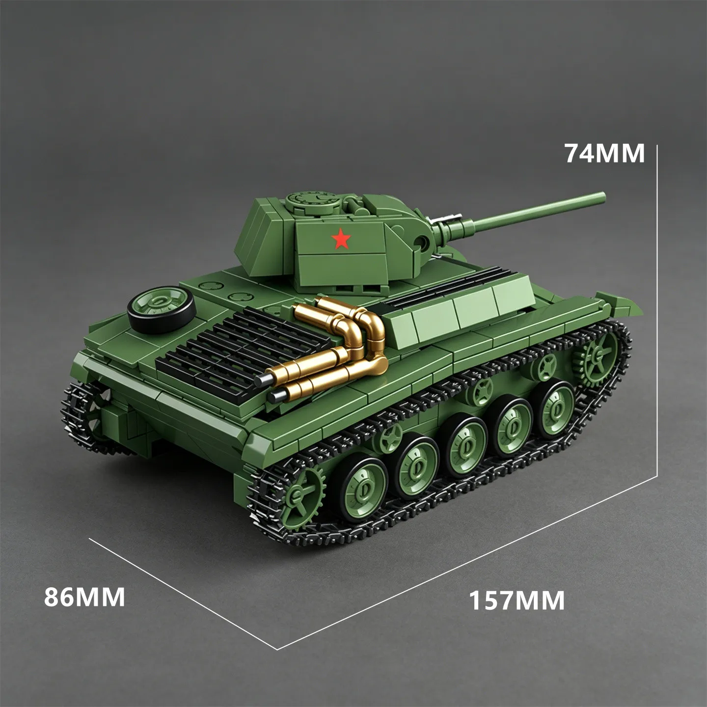 MOC Figurine NEW Soviet T-70 Light Tank Building Blocks: Tracked Tank Armored Vehicle Educational Toy
MOC Figurine NEW Soviet T-70 Light Tank Building Blocks: Tracked Tank Armored Vehicle Educational Toy