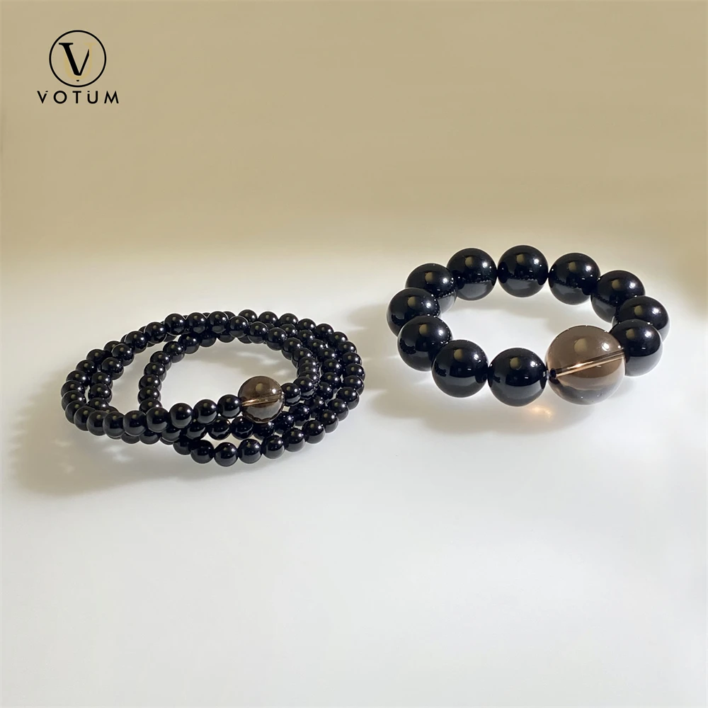 Votum Natural Black Obsidian Beaded Bracelet Set for Couple Healing Lava Rock Stone Friendship Yoga Git Bracelets Jewelry
Votum Natural Black Obsidian Beaded Bracelet Set for Couple Healing Lava Rock Stone Friendship Yoga Git Bracelets Jewelry