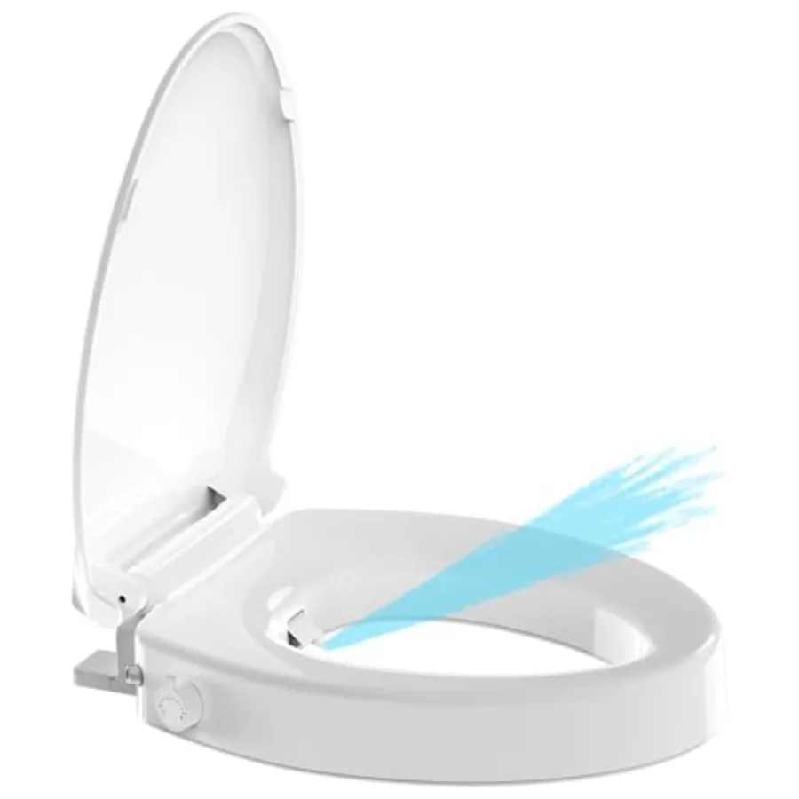 Raised Toilet Seat Bidet 2.91in Elongated for Home/Commercial Use White 3 Wash Modes Soft Close Quick Release No Electric Adjus
Raised Toilet Seat Bidet 2.91in Elongated for Home/Commercial Use White 3 Wash Modes Soft Close Quick Release No Electric Adjus