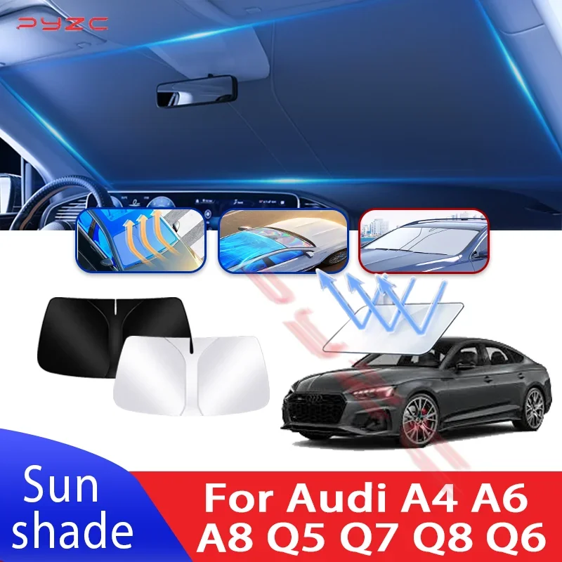 Car Sun Visor For Audi A4 A6 A8 Q5 Q7 Q8 Q6 2006~2026 2023 Auto Front Windshield Sunshade Heat Insulation Summer Accessories
Car Sun Visor For Audi A4 A6 A8 Q5 Q7 Q8 Q6 2006~2026 2023 Auto Front Windshield Sunshade Heat Insulation Summer Accessories