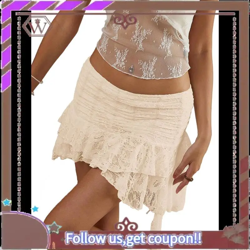 A95D-Women Ruffle Mini Skirt Y2k Elastic Waist Lace Layered Pleated Lined Short Skirts Party Clubwear
A95D-Women Ruffle Mini Skirt Y2k Elastic Waist Lace Layered Pleated Lined Short Skirts Party Clubwear