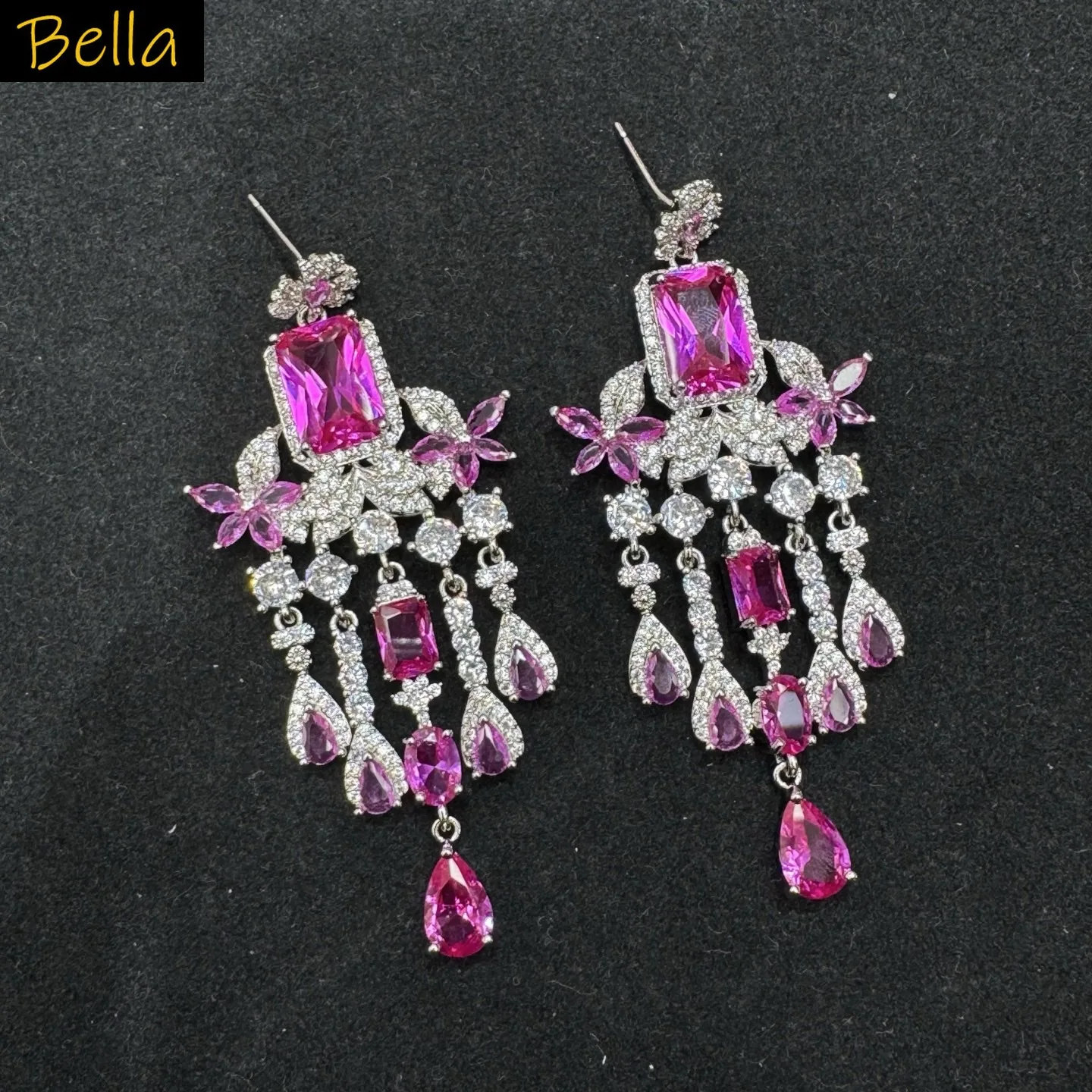 Luxury Earrings for Women Wedding Dinner Party Gala Event Shiny Zircon Dangling Earrings Fushia Rust Red Champagne
Luxury Earrings for Women Wedding Dinner Party Gala Event Shiny Zircon Dangling Earrings Fushia Rust Red Champagne