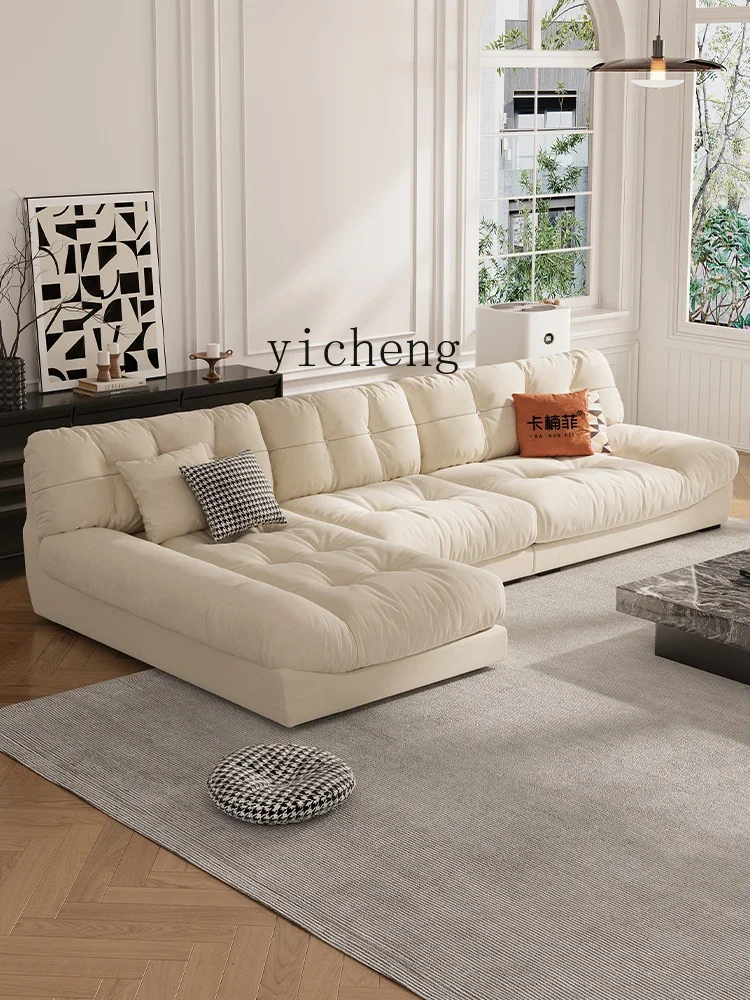 Cream Style Living Room Large and Small Apartment Type Straight Row Fabric Sofa Minimalist Cloud Sofa
Cream Style Living Room Large and Small Apartment Type Straight Row Fabric Sofa Minimalist Cloud Sofa