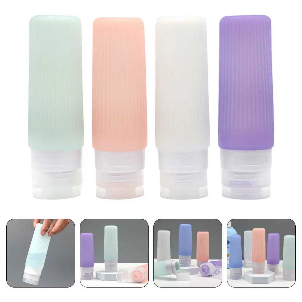 4Pcs Silicone Squeeze Bottles Travel Lotion Containers Portable Refillable Bottles for Shampoo Cosmetics Toiletries Travel
4Pcs Silicone Squeeze Bottles Travel Lotion Containers Portable Refillable Bottles for Shampoo Cosmetics Toiletries Travel