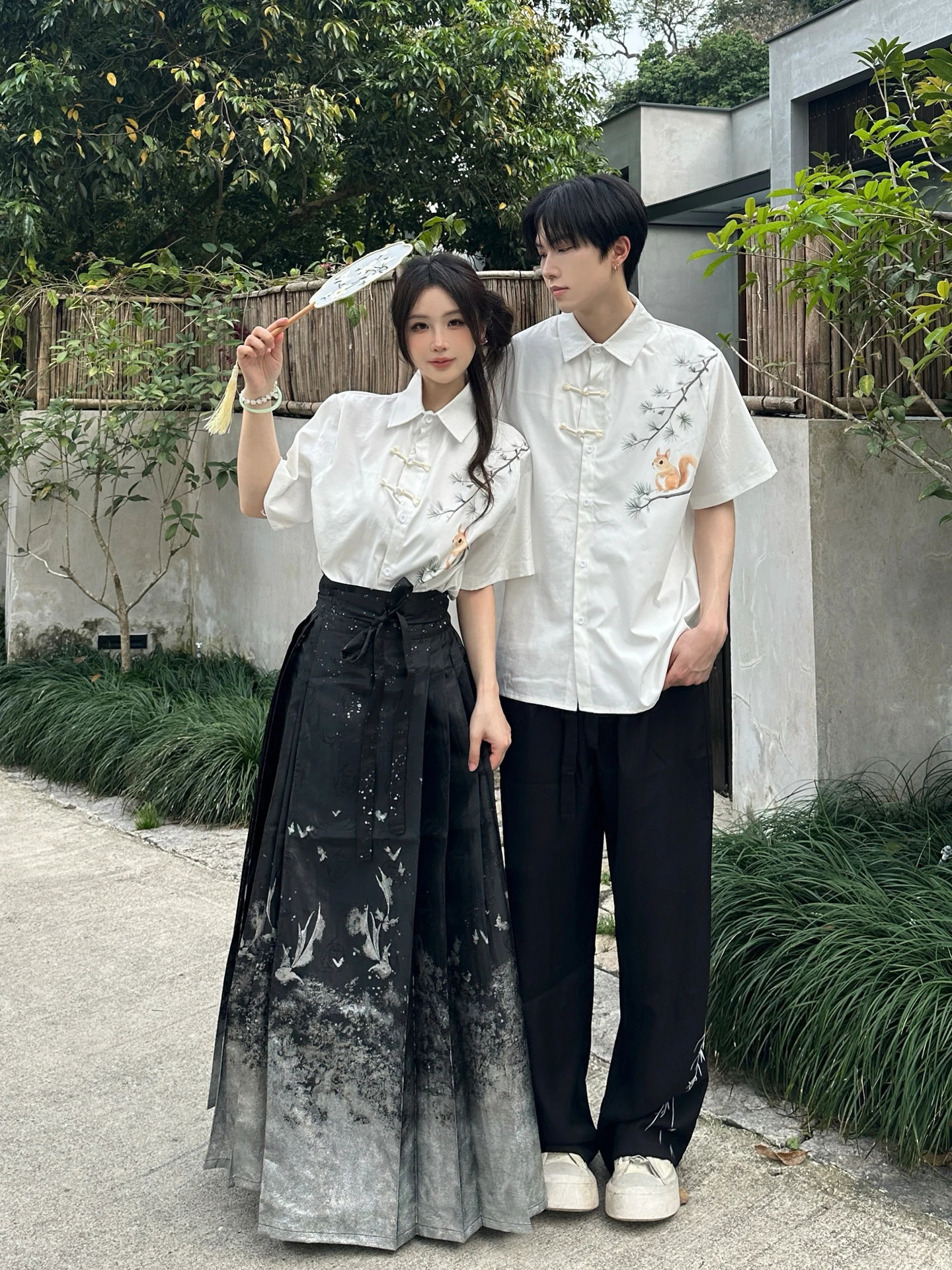 New Chinese Style Couple Outfit Summer Short Sleeve Buttoned Shirt Daily Improved Hanfu Ma Face Skirt Graduation Class Unifor...
New Chinese Style Couple Outfit Summer Short Sleeve Buttoned Shirt Daily Improved Hanfu Ma Face Skirt Graduation Class Unifor...