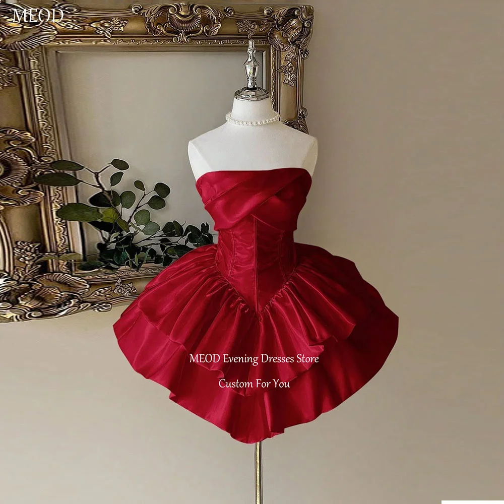 MEOD Vintage Red Strapless Prom Dress Fashion Sleeveless Birthday Dresses Ball Gown Short Robe De Soiree De Mariage Customized
MEOD Vintage Red Strapless Prom Dress Fashion Sleeveless Birthday Dresses Ball Gown Short Robe De Soiree De Mariage Customized