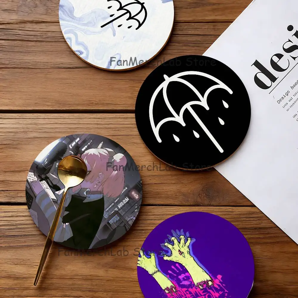 B-BringS Me The HorizonS Bmth 2D Pattern round Wooden Coaster Decorative Coffee Cup for Use in Coffee Shops Bars Wine Beer
B-BringS Me The HorizonS Bmth 2D Pattern round Wooden Coaster Decorative Coffee Cup for Use in Coffee Shops Bars Wine Beer