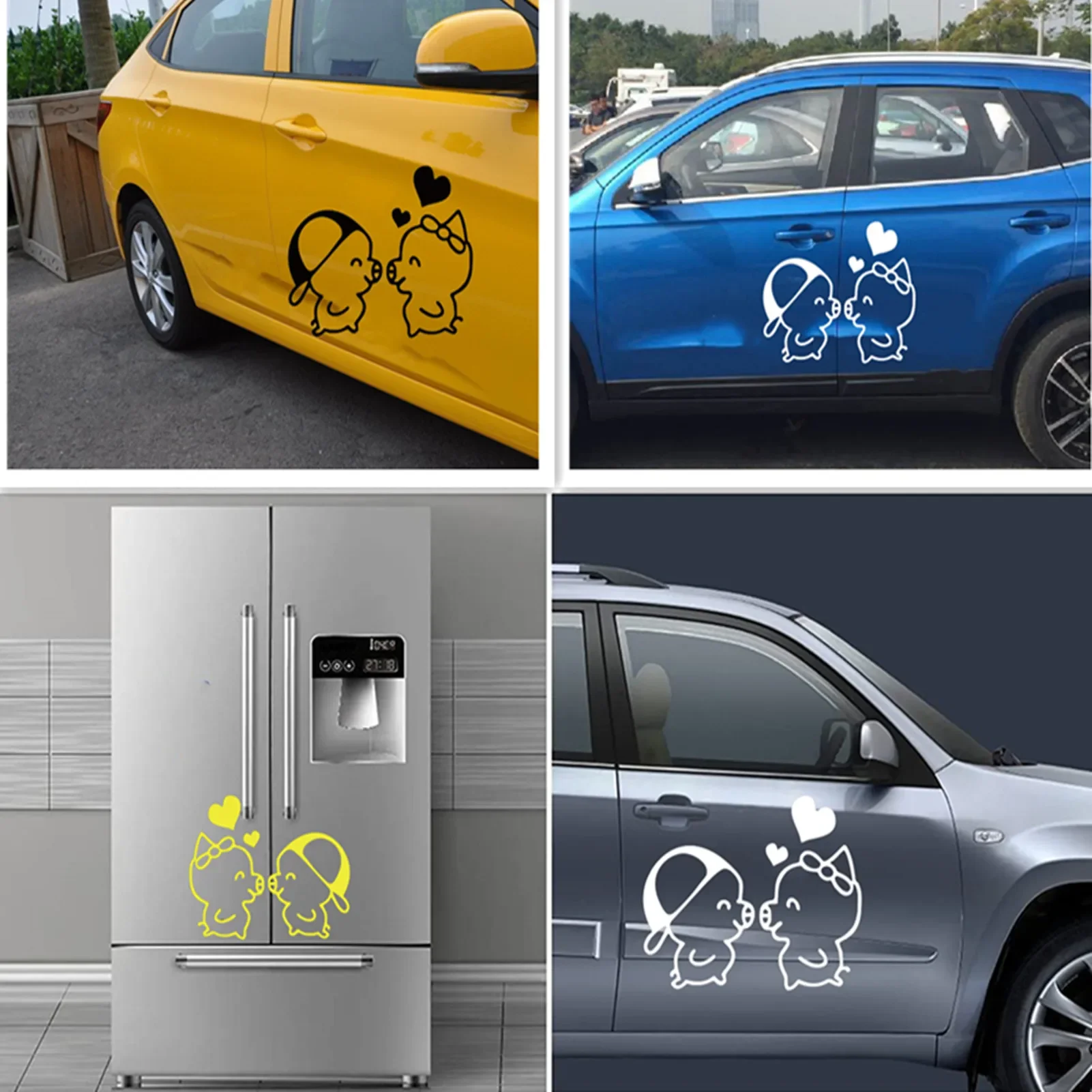 Car Door Stickers Funny Auto Body Hood Sticker Kissing Couple Piggy Side Door Vinyl Graphics Reflective Stickers Car Accessories
Car Door Stickers Funny Auto Body Hood Sticker Kissing Couple Piggy Side Door Vinyl Graphics Reflective Stickers Car Accessories