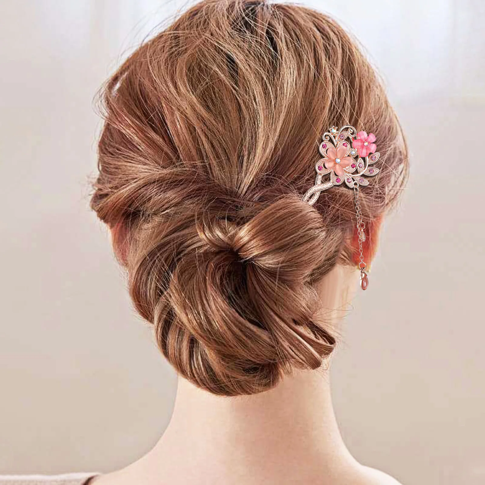 Hair Twin Flower Hairpin Retro Decor Earrings Vintage Sticks for Women Wedding Accessories
Hair Twin Flower Hairpin Retro Decor Earrings Vintage Sticks for Women Wedding Accessories