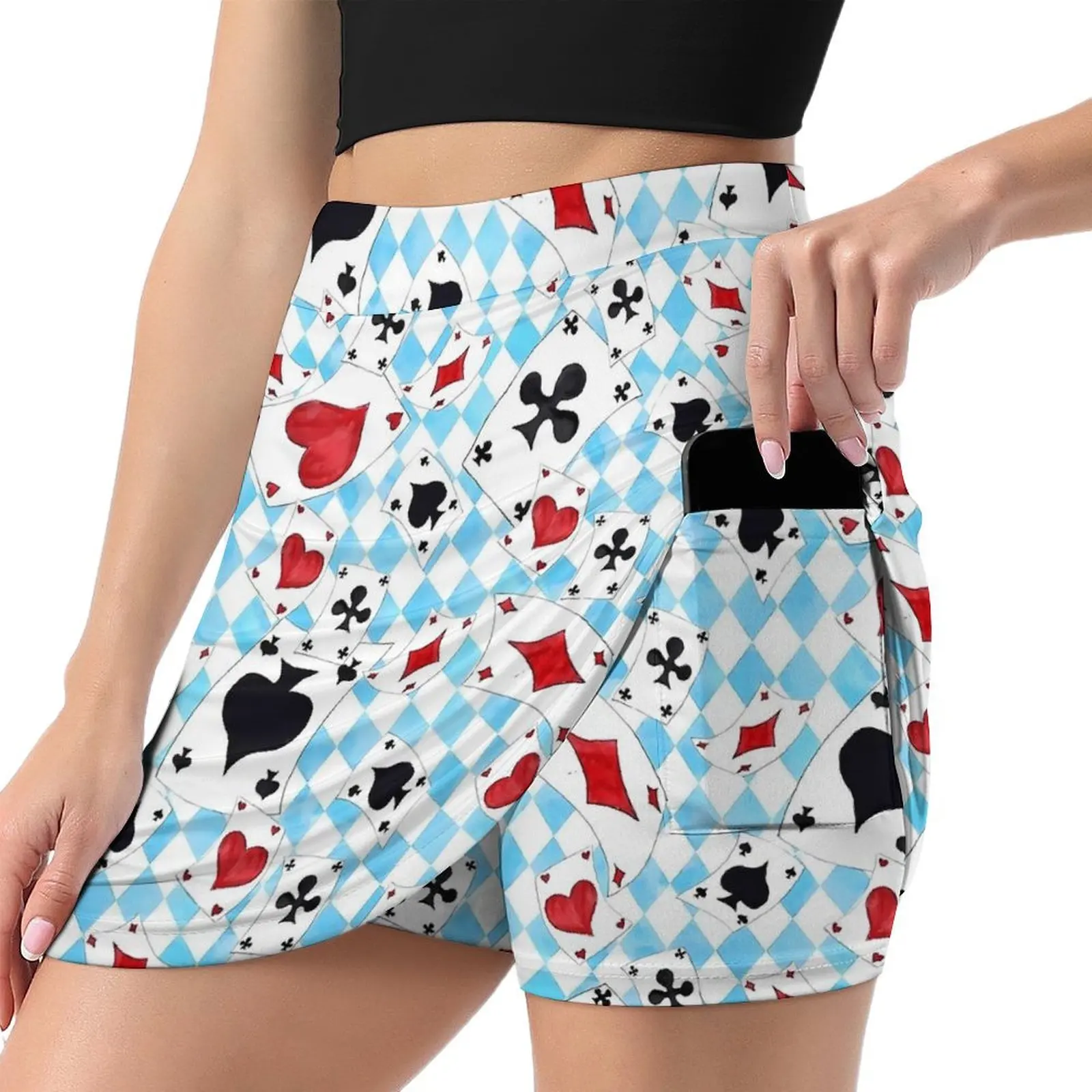 Playing Cards Skirt Womens Blue And Red Trendy Mini Skirts Spring Aesthetic High Waist Graphic Oversized Casual A-line Skirt
Playing Cards Skirt Womens Blue And Red Trendy Mini Skirts Spring Aesthetic High Waist Graphic Oversized Casual A-line Skirt