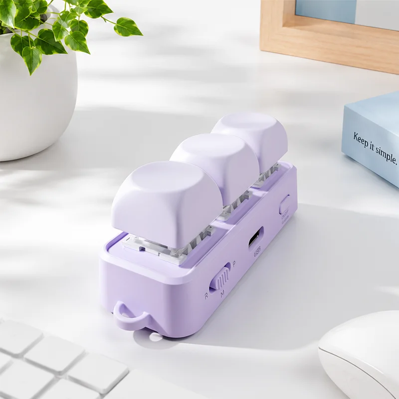 Purple free3mini keyboard, phone, tablet, remote control, e-book, Bluetooth page turner, lazy person's wonder tool
Purple free3mini keyboard, phone, tablet, remote control, e-book, Bluetooth page turner, lazy person's wonder tool