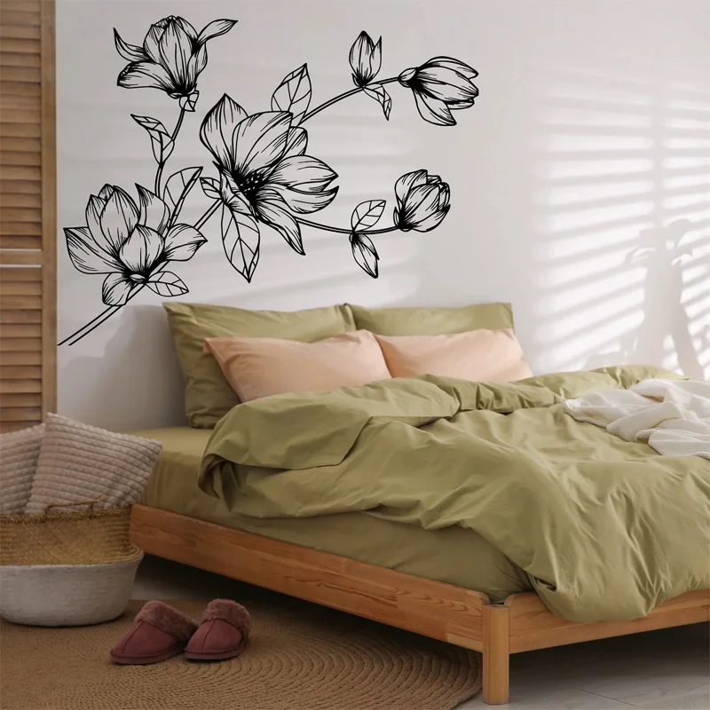 Magnolia Flowers Wall Decal Flower Ornament,Plant Sticker Home Decor,Magnolia Branch,Floral Corner Wall Art, Office Decor AC15
Magnolia Flowers Wall Decal Flower Ornament,Plant Sticker Home Decor,Magnolia Branch,Floral Corner Wall Art, Office Decor AC15