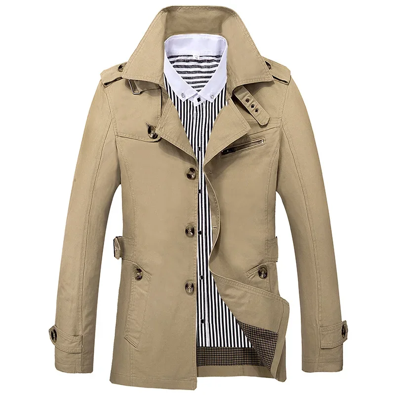 Spring Autumn Mens Jacket Thin Style Man Long Business Casual Clothes Boss Windbreaker Coats Korean Fashion Male Trench Jackets
Spring Autumn Mens Jacket Thin Style Man Long Business Casual Clothes Boss Windbreaker Coats Korean Fashion Male Trench Jackets
