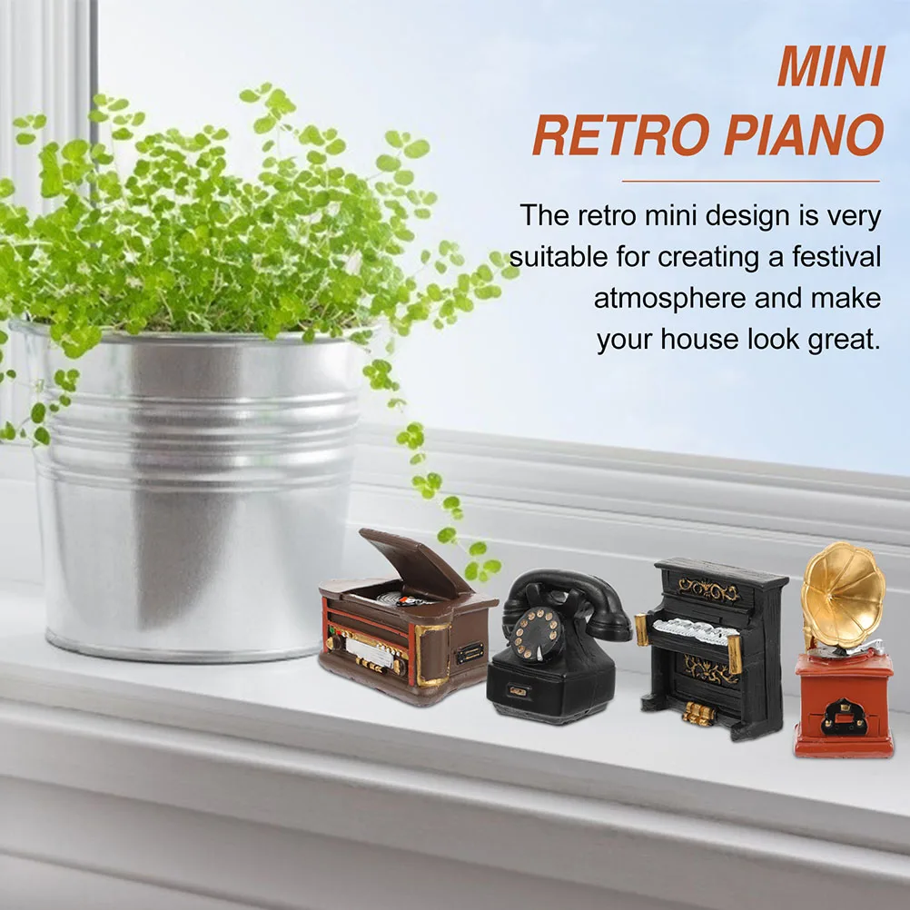 3Pcs Retro Mini Vintage Decoration Desktop Adornment Mini Gramophone Player Piano Compact Home Decoration Compact Home Decor
3Pcs Retro Mini Vintage Decoration Desktop Adornment Mini Gramophone Player Piano Compact Home Decoration Compact Home Decor