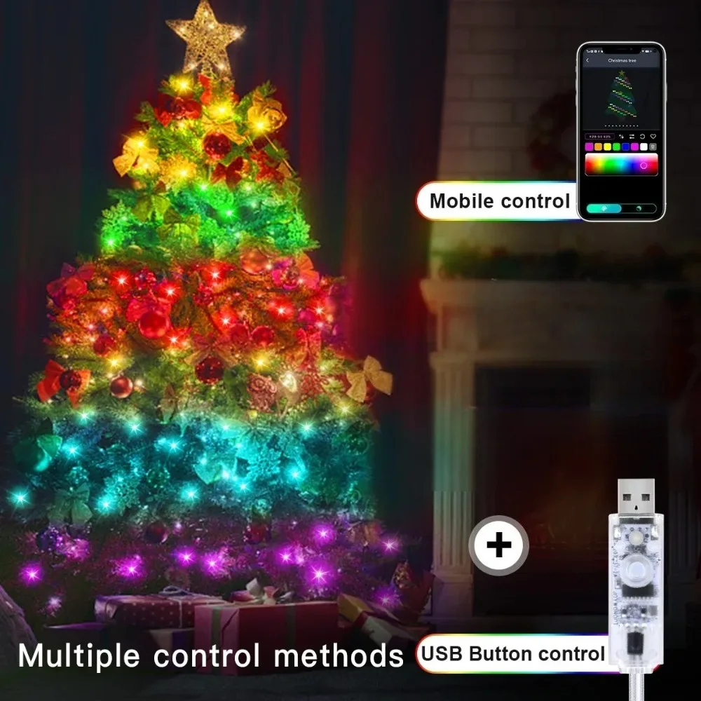 20M RGBIC LED Curtain Ambient Lights USB APP Remote Control Fairy Lamp Music Sync Copper for Christmas Patio Party Bedroom Decor
20M RGBIC LED Curtain Ambient Lights USB APP Remote Control Fairy Lamp Music Sync Copper for Christmas Patio Party Bedroom Decor