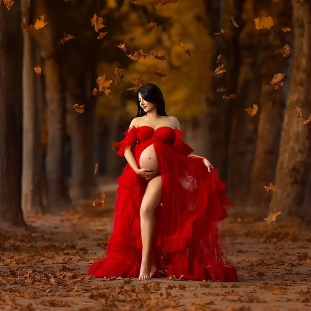 Off Shoulder Ball Gown Maternity Dresses Open Front Tiered Floor Length Pregnacy Gown for Photoshoot or Babyshower 2026
Off Shoulder Ball Gown Maternity Dresses Open Front Tiered Floor Length Pregnacy Gown for Photoshoot or Babyshower 2026