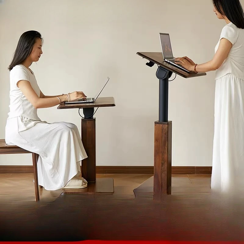 North American black walnut, mobile lifting computer desk
North American black walnut, mobile lifting computer desk