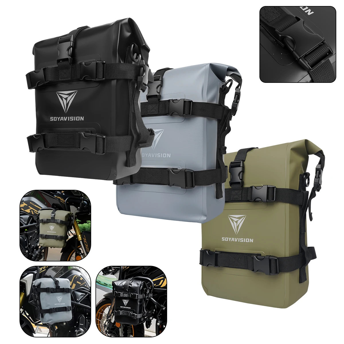For Yamaha Super Tenere XT1200Z XTZ1200 Motorcycle Frame Crash Bars Waterproof Bag Bumper Repair Tool Placement Bag For BMW
For Yamaha Super Tenere XT1200Z XTZ1200 Motorcycle Frame Crash Bars Waterproof Bag Bumper Repair Tool Placement Bag For BMW