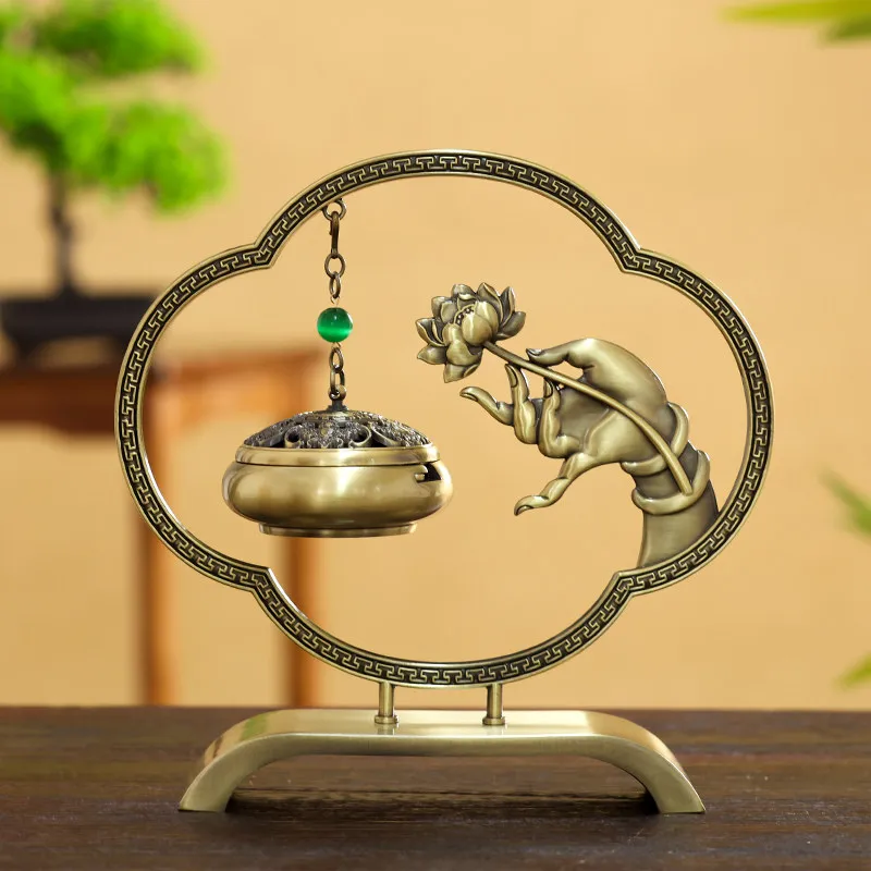 Luxury Interior Incense Burner Design Copper Fragrance Incense Burner Sandal Bedroom Metal Quemador Inciensos Ceramic Decoration
Luxury Interior Incense Burner Design Copper Fragrance Incense Burner Sandal Bedroom Metal Quemador Inciensos Ceramic Decoration