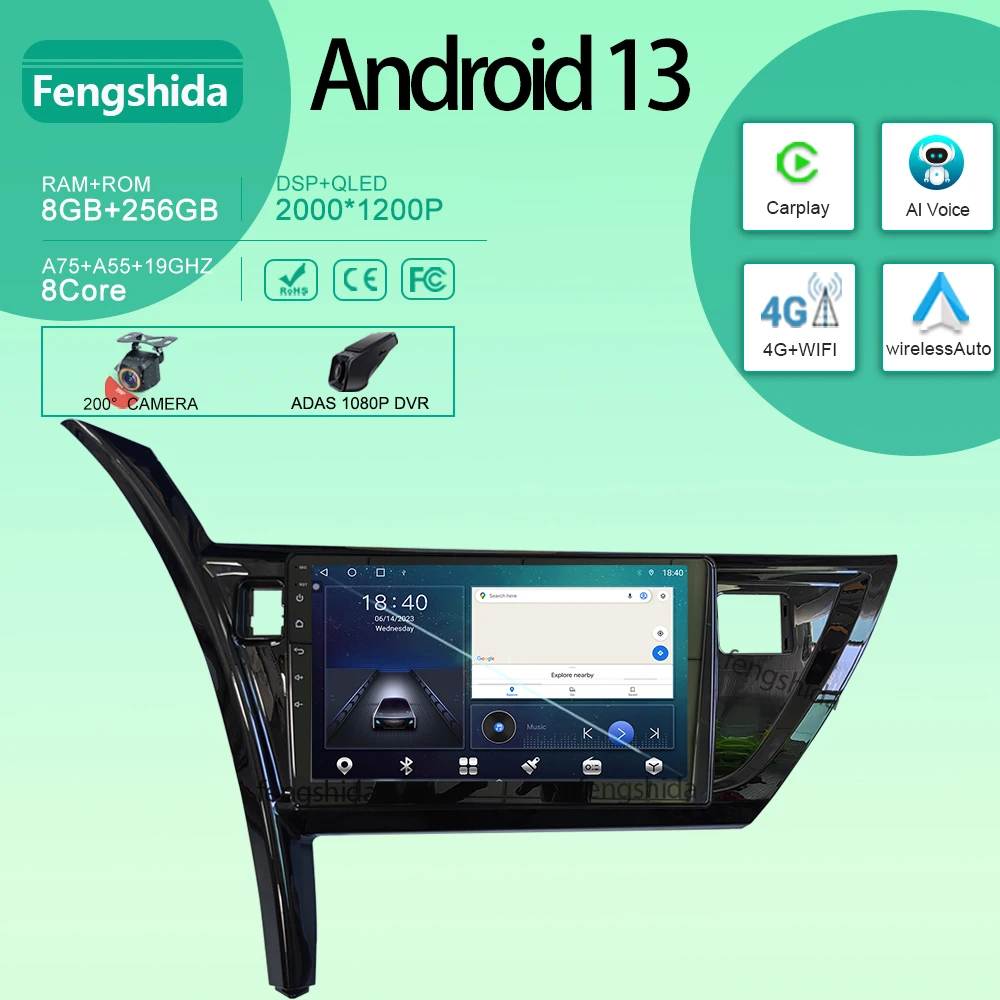 Автомобильный Android для TOYOTA ARUIS 2013 - 2016 автомобильное радио стерео головное устройство мультимедийный плеер GPS навигация Carplay QLED NO 2din DVD
Автомобильный Android для TOYOTA ARUIS 2013 - 2016 автомобильное радио стерео головное устройство мультимедийный плеер GPS навигация Carplay QLED NO 2din DVD