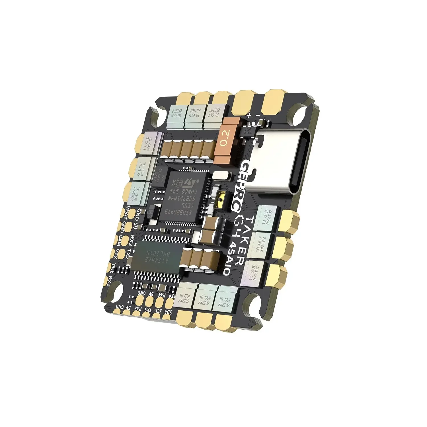 GEPRC TAKER G4 45A 8Bit AIO FC ESC Combo, STM32G473 2-6S 45A Continuous 50A Burst 9g Lightweight FPV All in One Board
GEPRC TAKER G4 45A 8Bit AIO FC ESC Combo, STM32G473 2-6S 45A Continuous 50A Burst 9g Lightweight FPV All in One Board