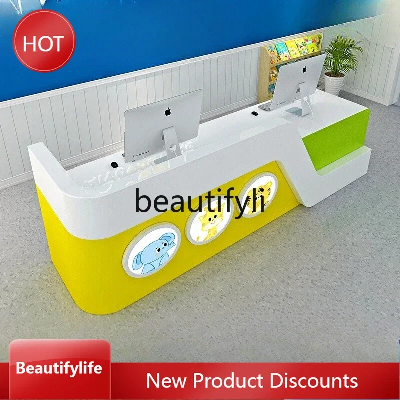 Asmt14 ss Reception Desk for Training Institutions,Store Cashier Early Education Center Bar Table School Lacquered Kindergarten
Asmt14 ss Reception Desk for Training Institutions,Store Cashier Early Education Center Bar Table School Lacquered Kindergarten