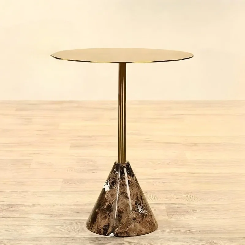 Premium Wabi-sabi Travertine Designer Side Table Modern Minimalist Stainless Steel Marble Round Bedside Table
Premium Wabi-sabi Travertine Designer Side Table Modern Minimalist Stainless Steel Marble Round Bedside Table