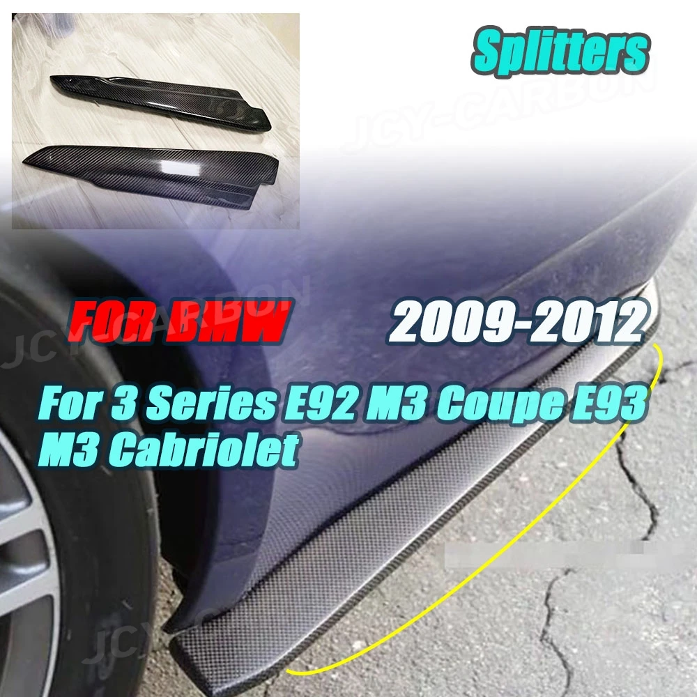 JCYECF For BMW 3 Series E92 M3 Coupe E93 M3 Cabriolet 2009-2012 Carbon Fiber Rear Lip Splitters Flaps Aprons Car Styling
JCYECF For BMW 3 Series E92 M3 Coupe E93 M3 Cabriolet 2009-2012 Carbon Fiber Rear Lip Splitters Flaps Aprons Car Styling