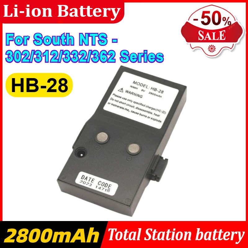6V HB-28 Replacement Battery Suitable for South NTS - 302/312/332/362 Series Total Station
6V HB-28 Replacement Battery Suitable for South NTS - 302/312/332/362 Series Total Station