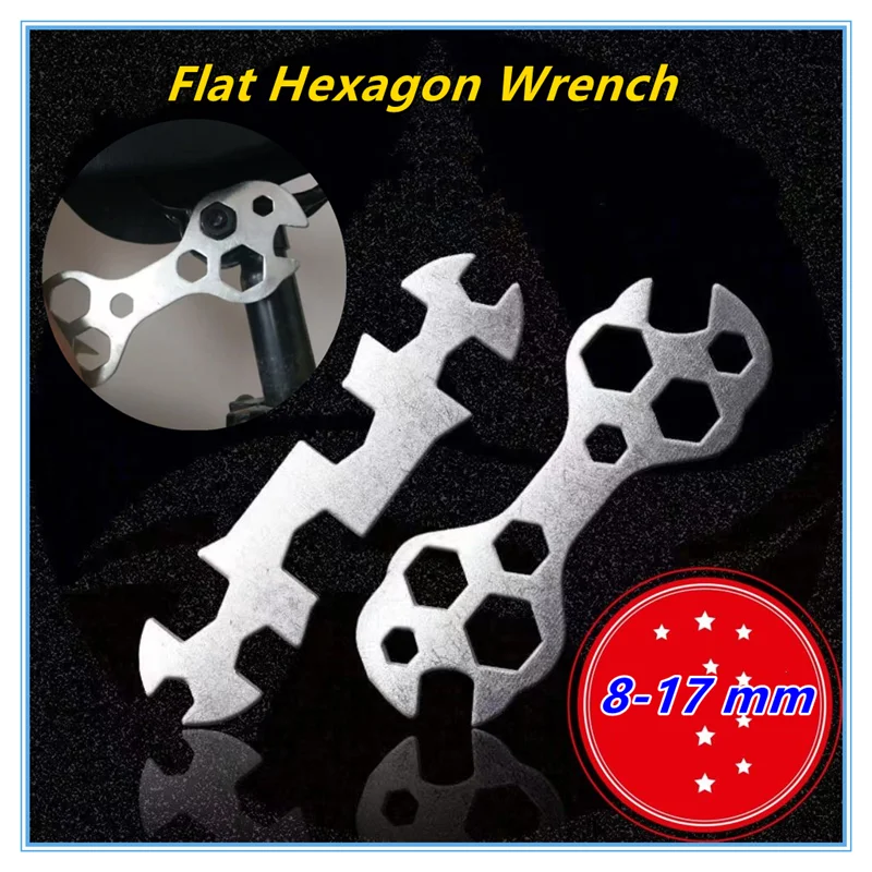 10in1 Mini Flat Hex Socket Wrench Set 8-17mm | Multi-Functional Bike Repair Tool for Mountain Cycling | Quick Adjust & Durable
10in1 Mini Flat Hex Socket Wrench Set 8-17mm | Multi-Functional Bike Repair Tool for Mountain Cycling | Quick Adjust & Durable
