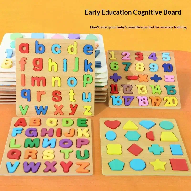 Colorful Alphabet Number Wooden Puzzles Kids Intelligent Matching Game Preschool Children Early Educational Toys
Colorful Alphabet Number Wooden Puzzles Kids Intelligent Matching Game Preschool Children Early Educational Toys