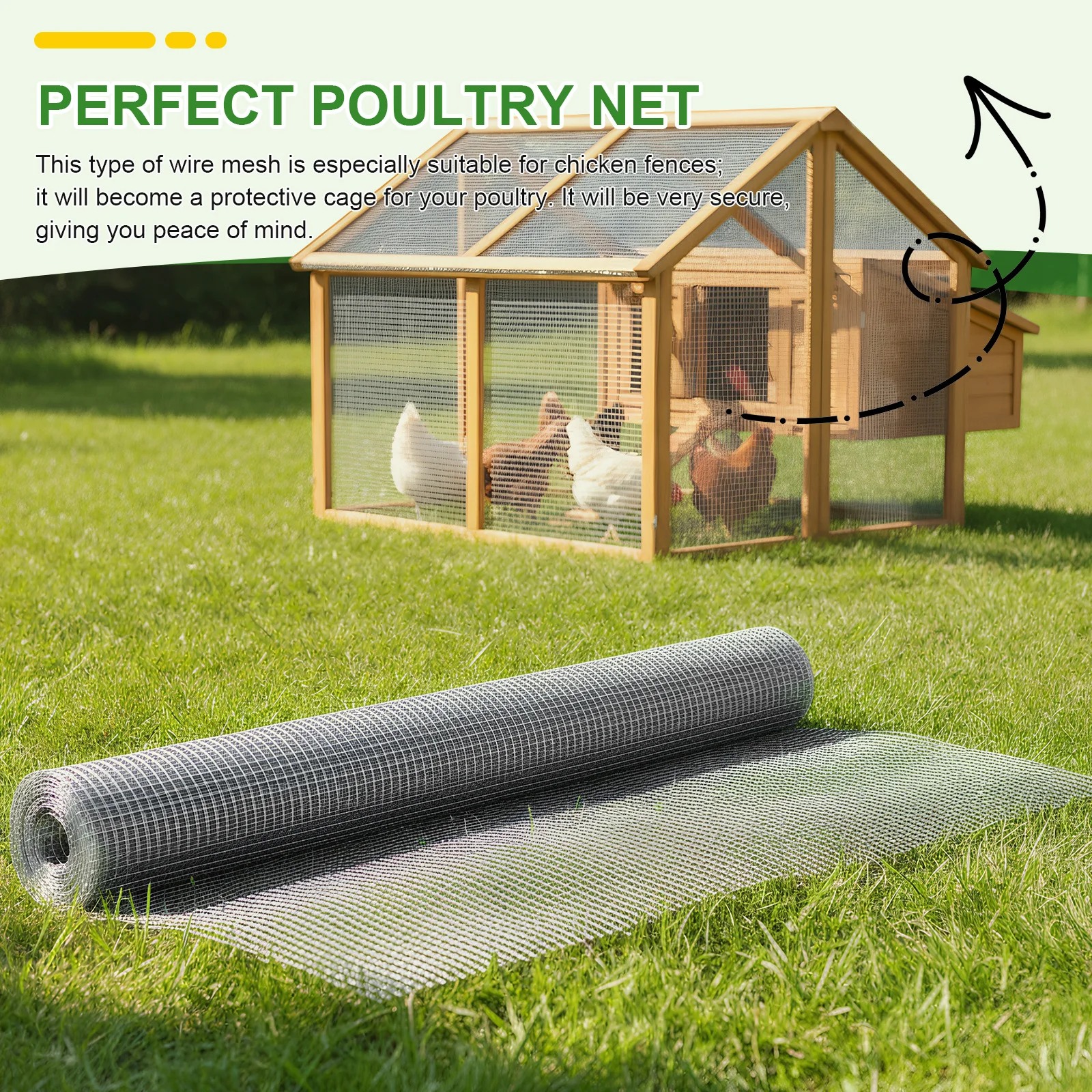 Stainless Steel Poultry Netting Cage Fencing 1/2 Inch Chicken Wire Fencing Metal Screen for Animals Garden Plant
Stainless Steel Poultry Netting Cage Fencing 1/2 Inch Chicken Wire Fencing Metal Screen for Animals Garden Plant