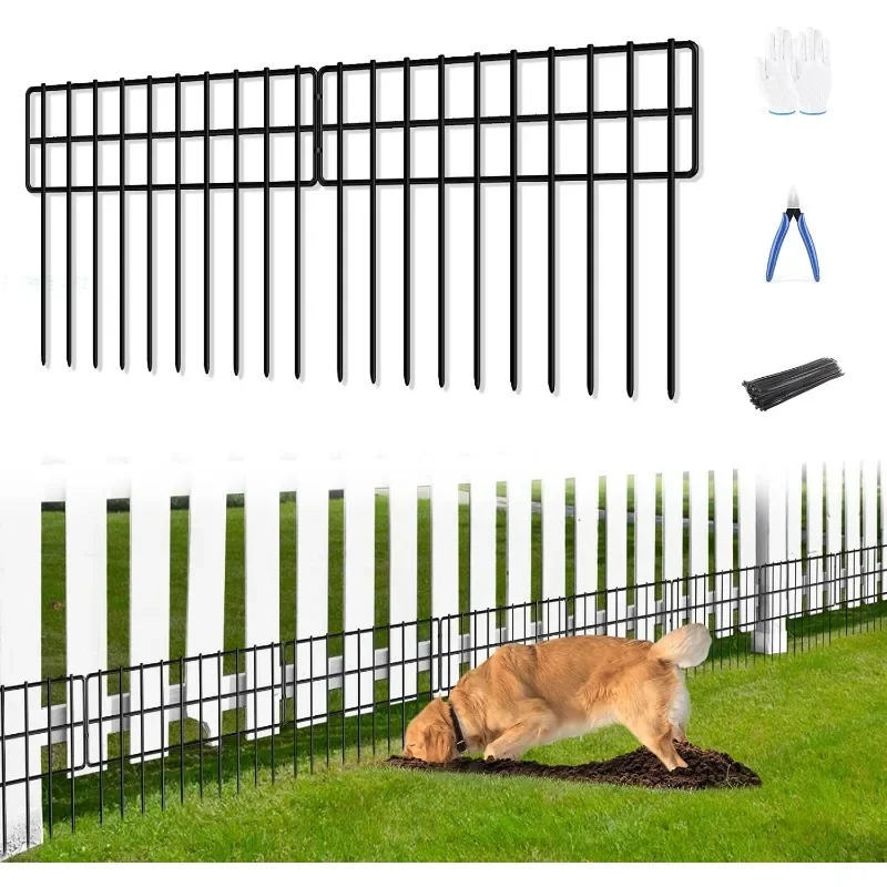 425in(L) x 13in(H) Garden Fence Panels, 25 Pack No Dig Fence, Rustproof Metal Wire Animal Barrier Fence for Dogs, Rabbits
425in(L) x 13in(H) Garden Fence Panels, 25 Pack No Dig Fence, Rustproof Metal Wire Animal Barrier Fence for Dogs, Rabbits