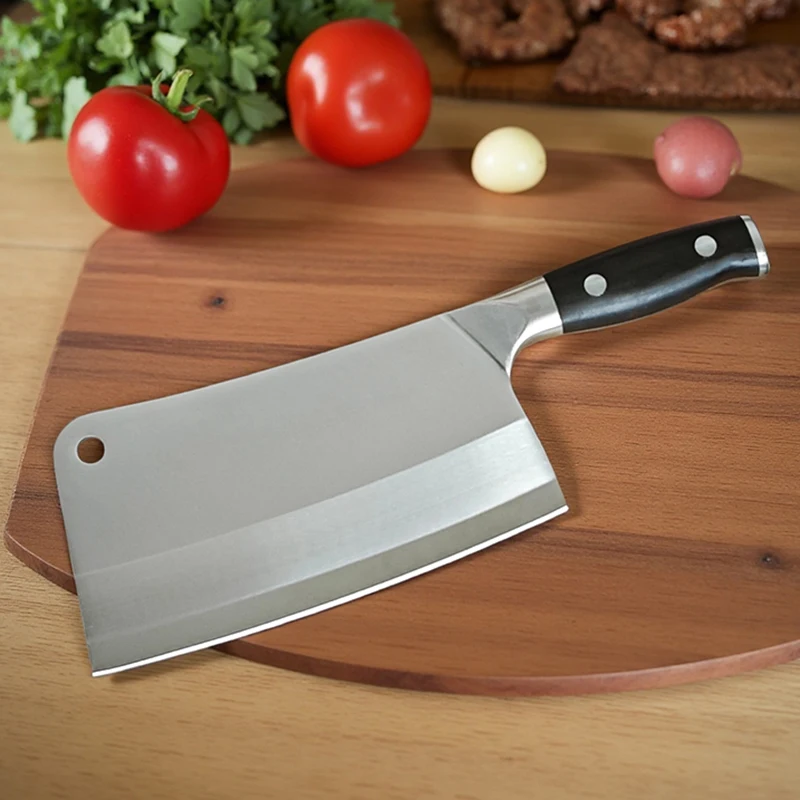 Кованый кухонный нож Китайский разделочный нож для нарезки нож для мяса и костей Толстый мясной нож с деревянной ручкой
Кованый кухонный нож Китайский разделочный нож для нарезки нож для мяса и костей Толстый мясной нож с деревянной ручкой 