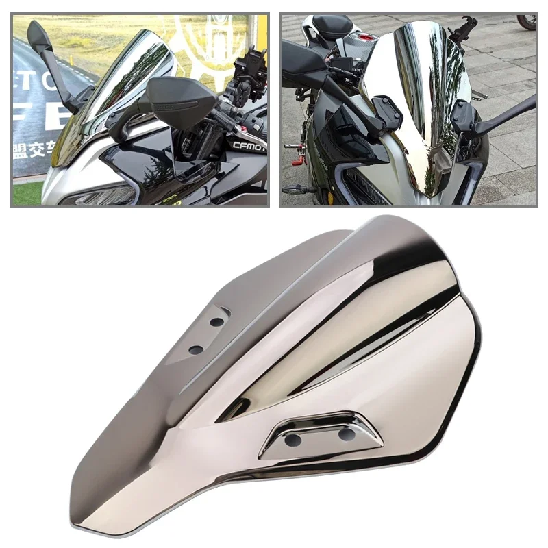 Front Wind Screen Chrome Motorcycle Windshield Fairing For CFMOTO 250SR 300SR 2019-2021 Wind Deflector Moto Parts Accessories
Front Wind Screen Chrome Motorcycle Windshield Fairing For CFMOTO 250SR 300SR 2019-2021 Wind Deflector Moto Parts Accessories