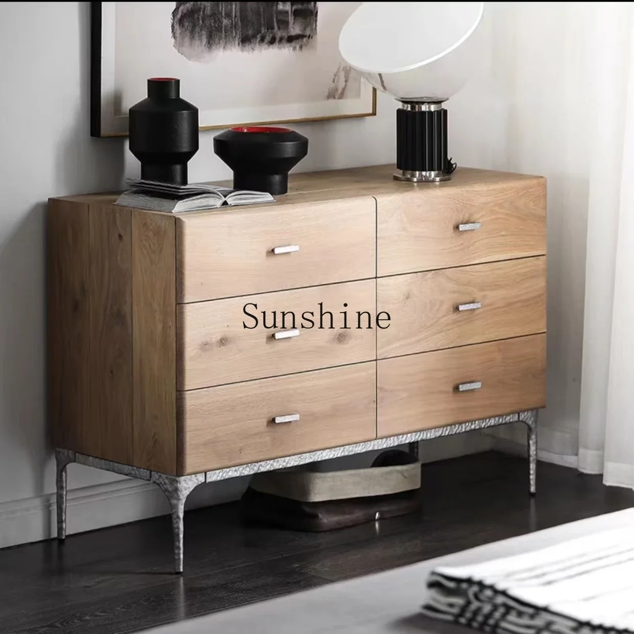 Nordic large and small apartment oak simple modern 6 siding cabinet FT
Nordic large and small apartment oak simple modern 6 siding cabinet FT