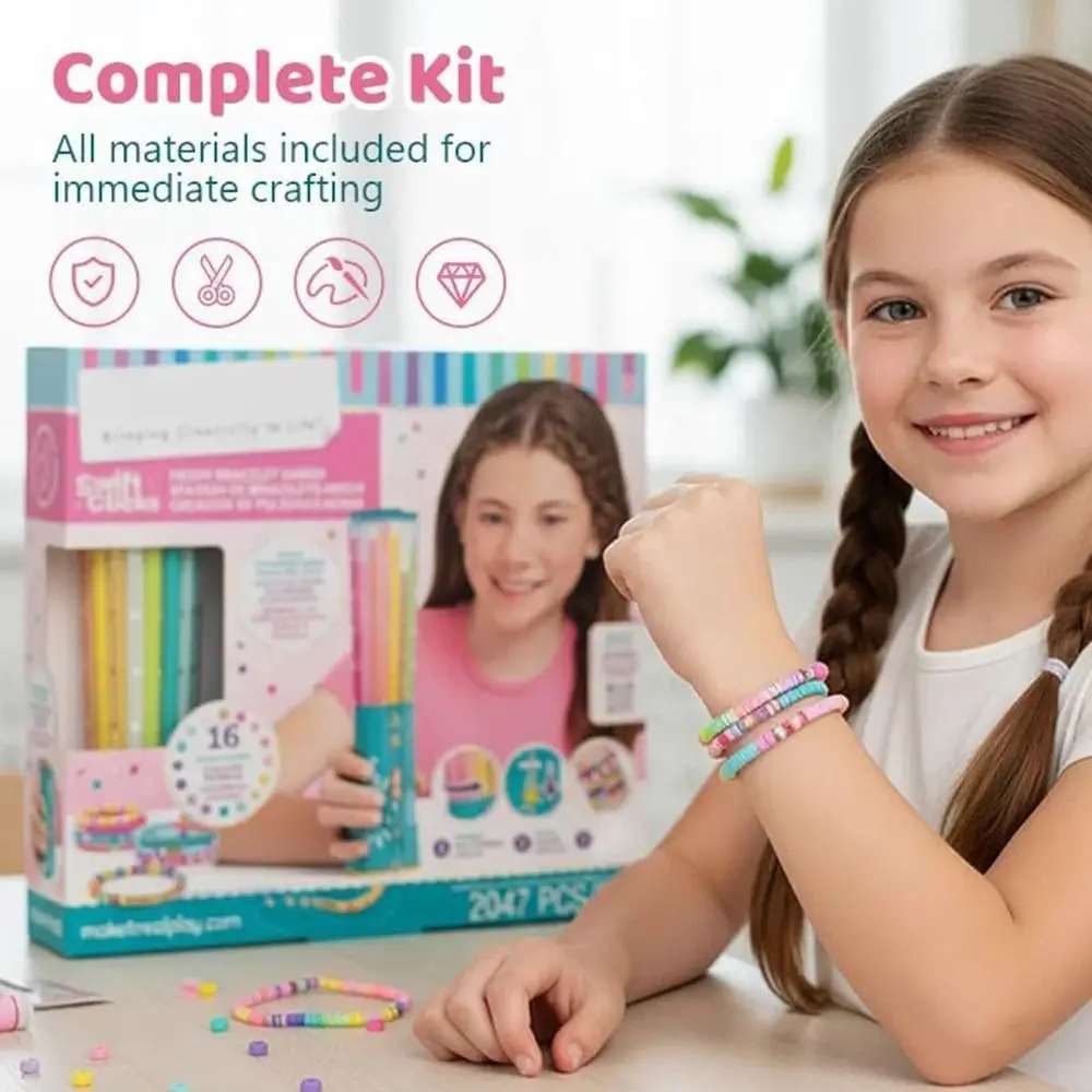New PVC Click Bracelet Maker Kit Handmade Beaded DIY Charm Bracelet Kit Easy Click Bracelet Machine Jewelry Making Kit Girls
New PVC Click Bracelet Maker Kit Handmade Beaded DIY Charm Bracelet Kit Easy Click Bracelet Machine Jewelry Making Kit Girls