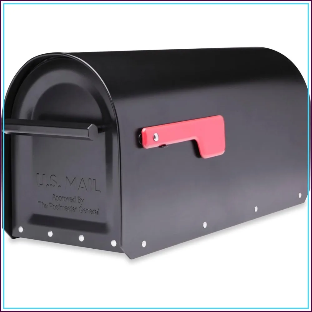 Sequoia Post Mount Mailbox, Large, Black, Rustproof Aluminum, Locking
Sequoia Post Mount Mailbox, Large, Black, Rustproof Aluminum, Locking